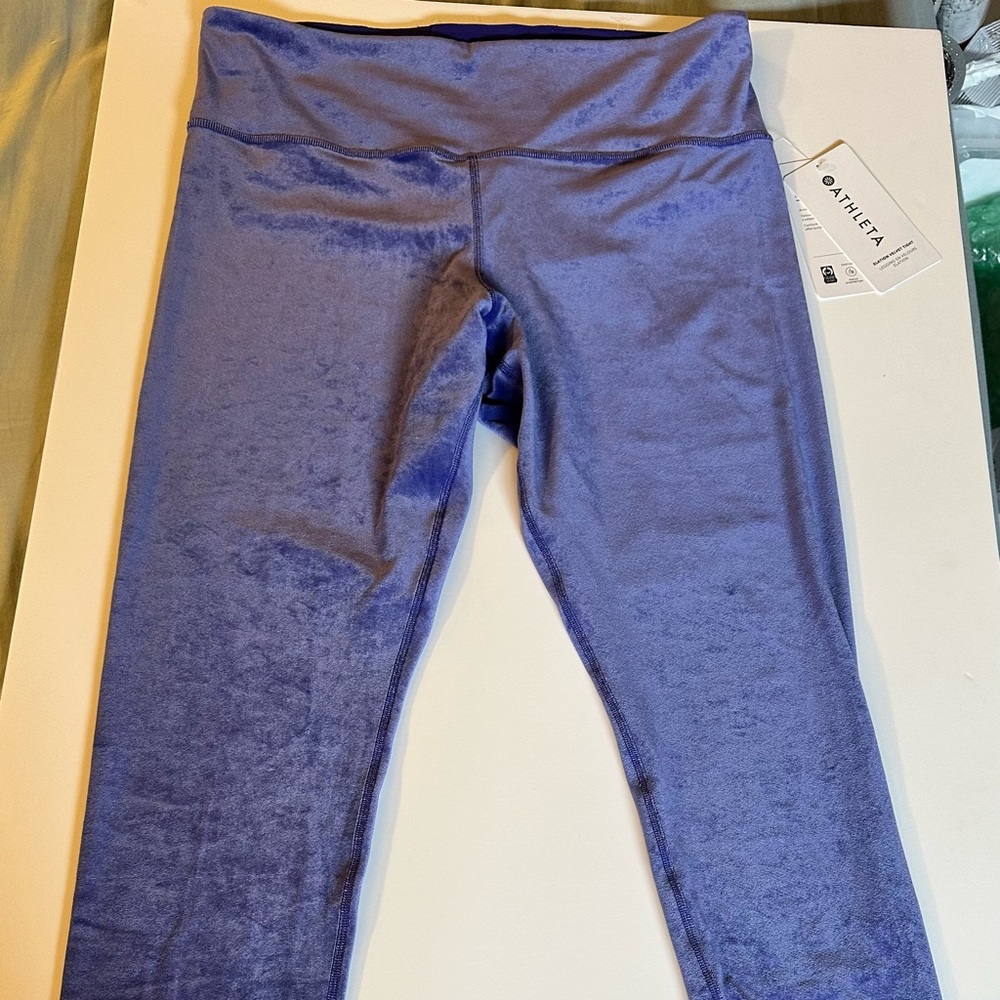 Athleta Elation Velvet Tights - Petite Large